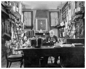 Dr Furness in Lindenshade Library