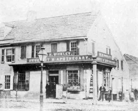 Bickley Druggist and Apothecary at 4th and Market Streets in Chester
