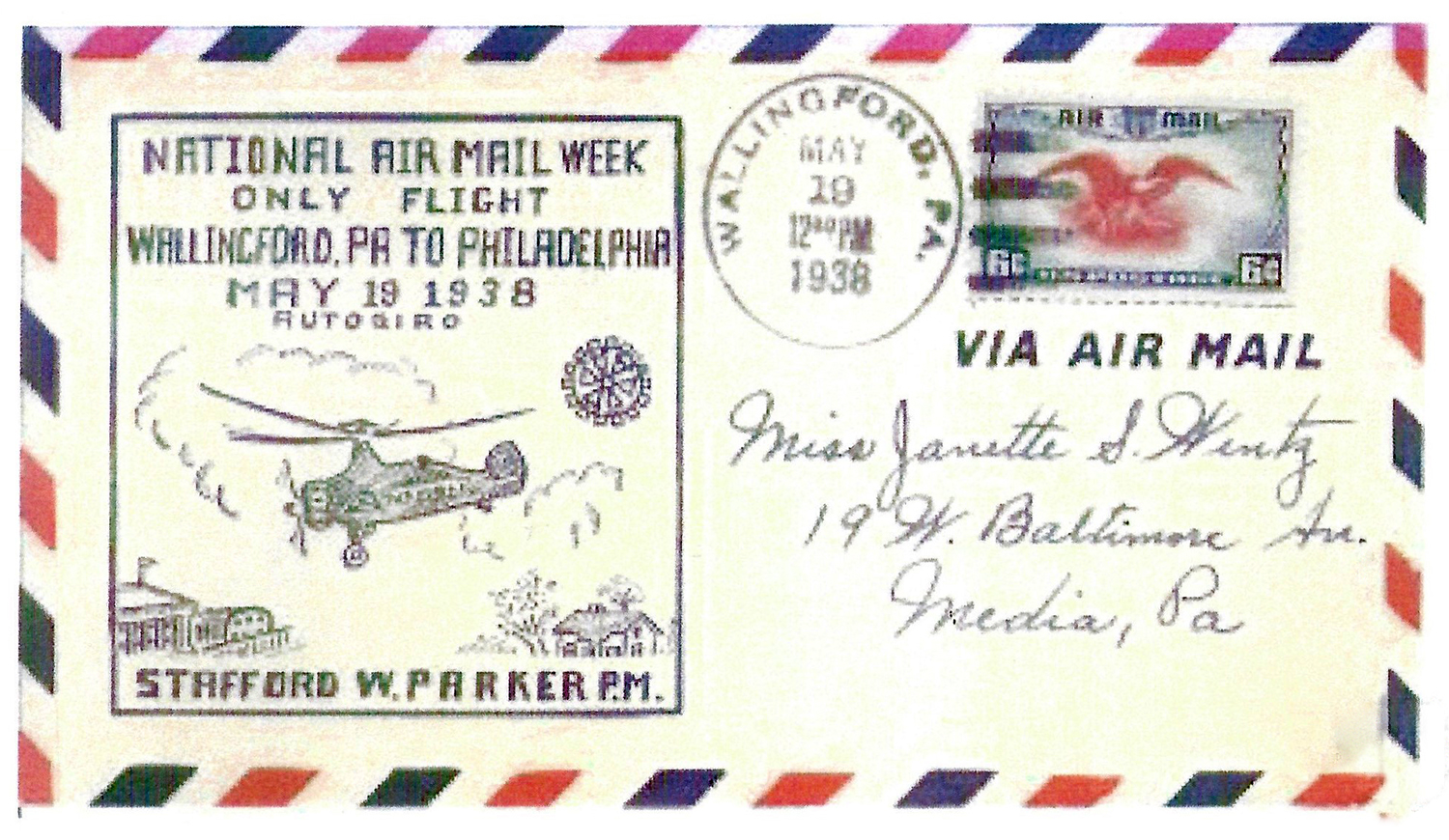 Wallingford’s First (and Only) Air Mail Flight