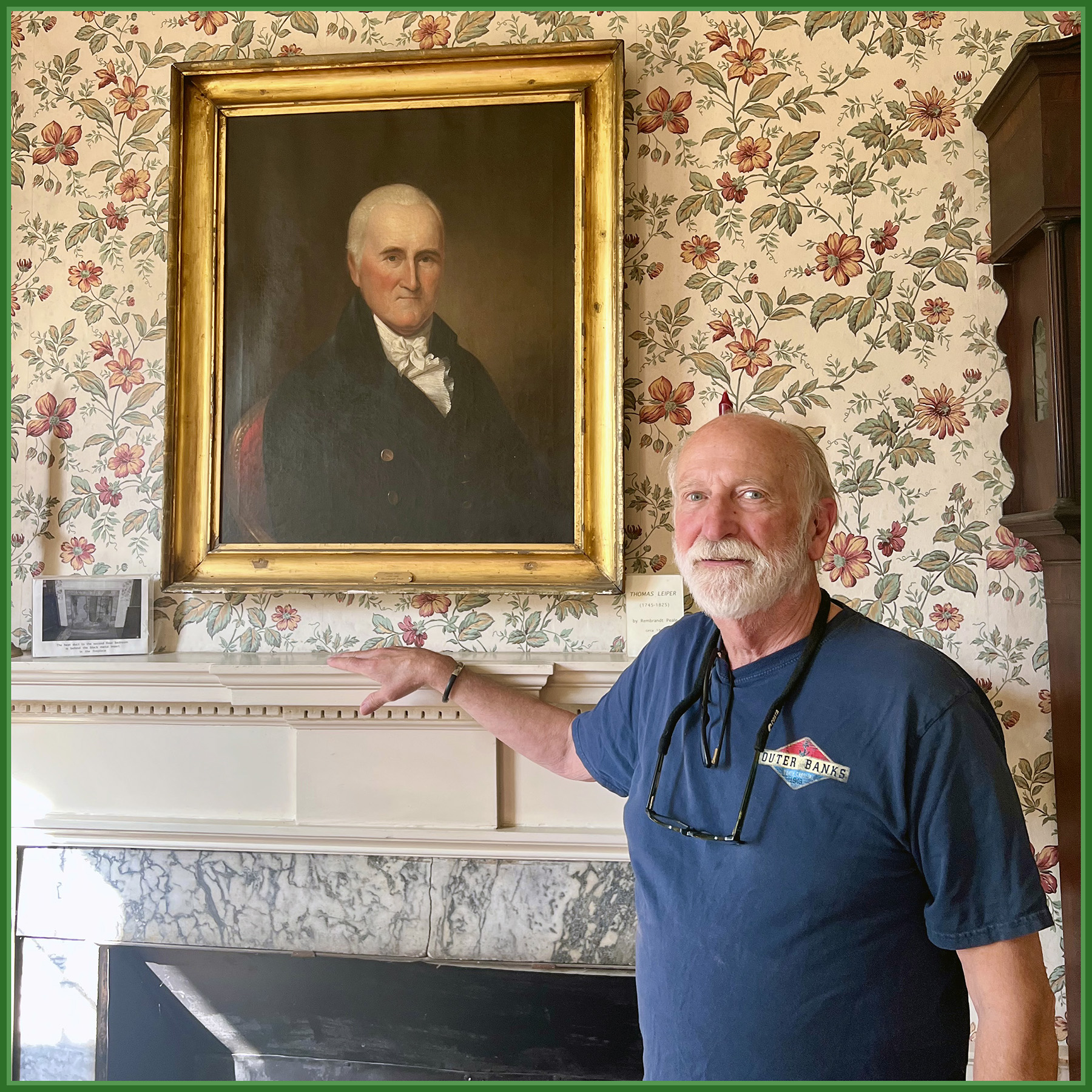 Leiper Descandant Sheldon Tucker Visit to Leiper House